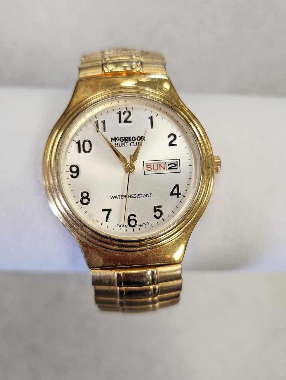 Vintage McGregor Hunt Club Gold Tone Men's Watch – Day/Date, Japan Movt